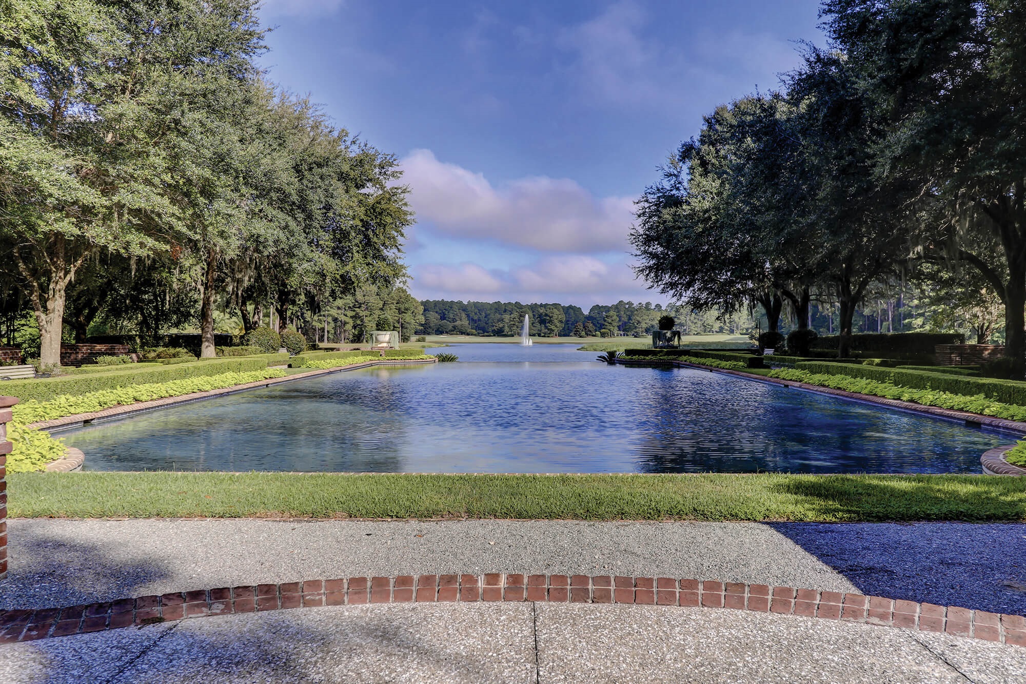 Tree-lined entrance in the South Carolina Lowcountry